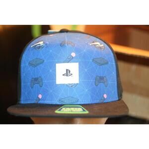 Sony Playstation Embroidered Logo Patch Gaming Icons Youth Hat snapback - NEW